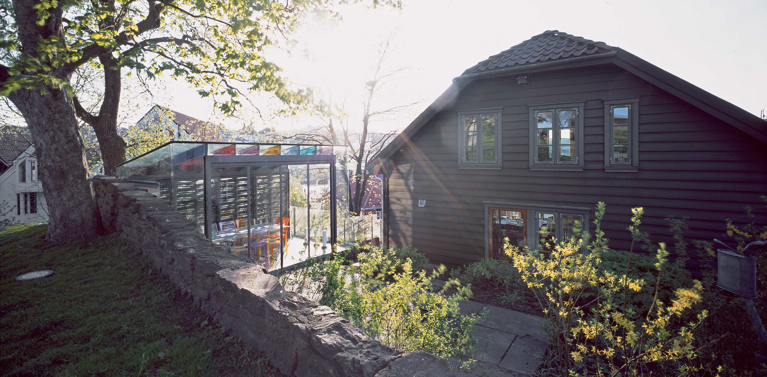 Photo of the office and conservatory on Valberget by Helen and Hard Architects.